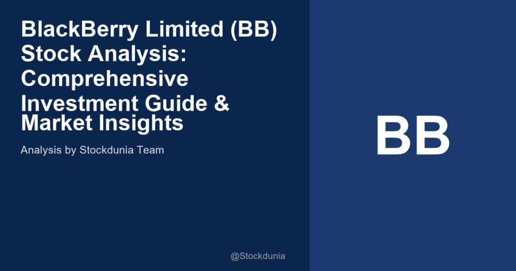 BlackBerry Limited (BB) Stock Analysis: Comprehensive Investment Guide & Market Insights
