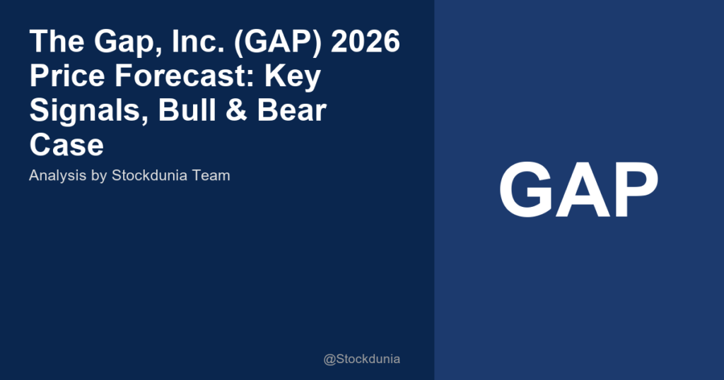 The Gap, Inc. (GAP) 2026 Price Forecast: Key Signals, Bull & Bear Case
